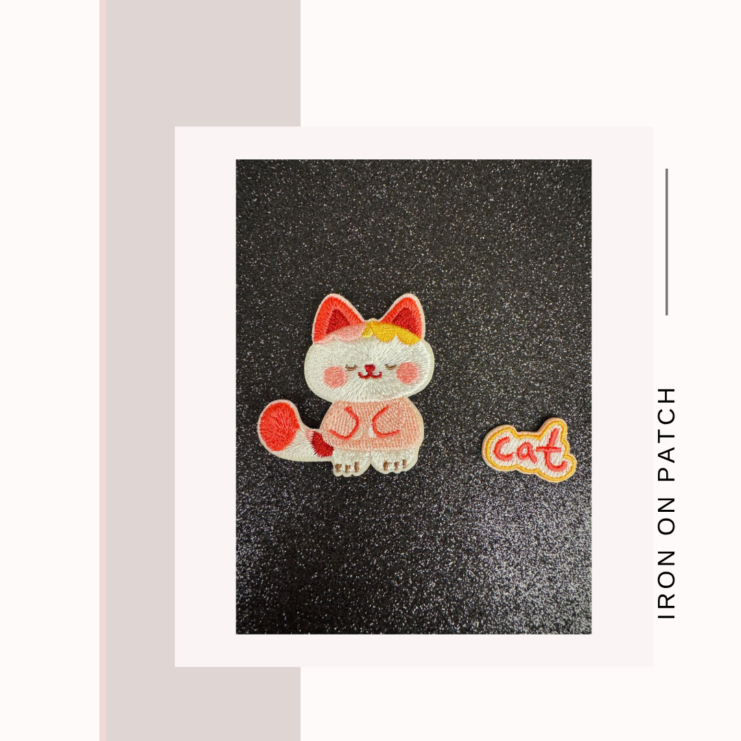 Kitty Iron on Patches